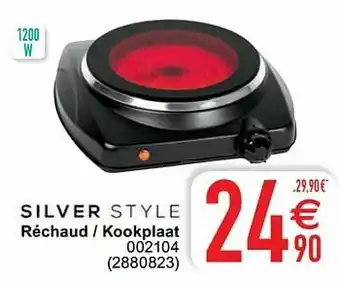 Cora Silver style réchaud - kookplaat aanbieding