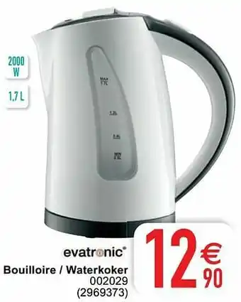 Cora Evatronic bouilloire - waterkoker aanbieding