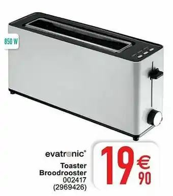 Cora Evatronic toaster broodrooster 002417 aanbieding