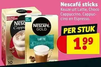 Kruidvat Nescafé sticks aanbieding