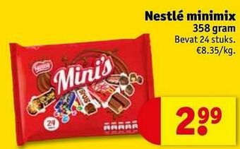 Kruidvat Nestlé minimix aanbieding
