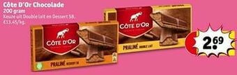 Kruidvat Côte d’or chocolade aanbieding