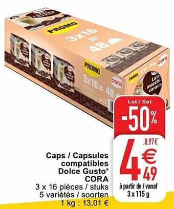 Cora Caps - capsules compatibles dolce gusto cora aanbieding