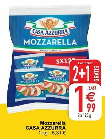 Cora Mozzarella casa azzurra aanbieding