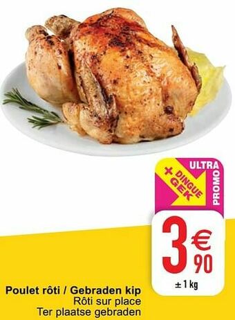 Cora Poulet rôti - gebraden kip aanbieding