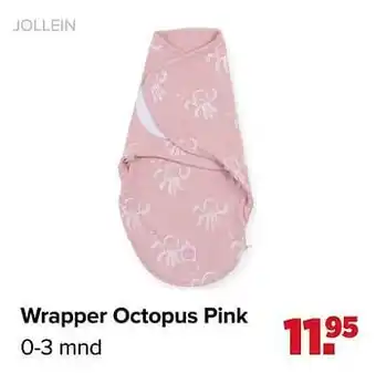 Baby-Dump Wrapper octopus pink aanbieding