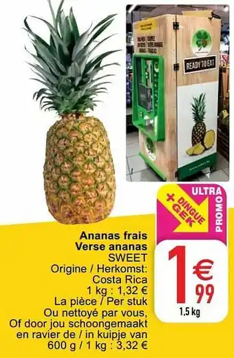 Cora Ananas frais verse ananas sweet aanbieding
