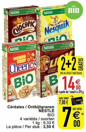 Cora Céréales - ontbijtgranen nestlé aanbieding