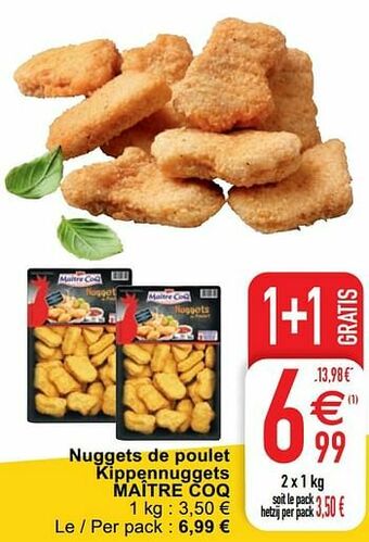 Cora Nuggets de poulet kippennuggets maître coq aanbieding