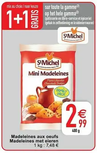 Cora Madeleines aux oeufs madeleines met eieren aanbieding