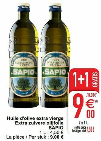 Cora Huile d`olive extra vierge extra zuivere olijfolie sapio aanbieding