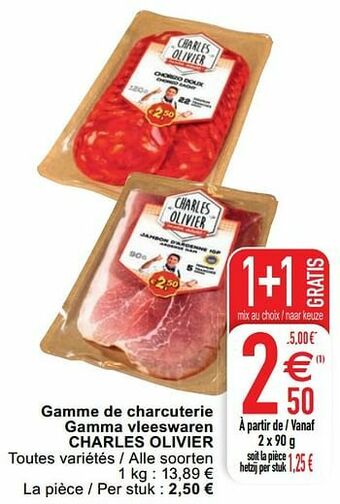 Cora Gamme de charcuterie gamma vleeswaren charles olivier aanbieding