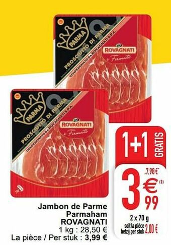 Cora Jambon de parme parmaham rovagnati aanbieding