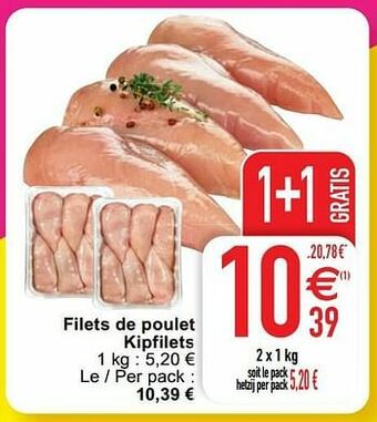 Cora Filets de poulet kipfilets aanbieding