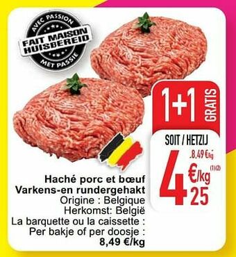 Cora Haché porc et boeuf varkens-en rundergehakt aanbieding