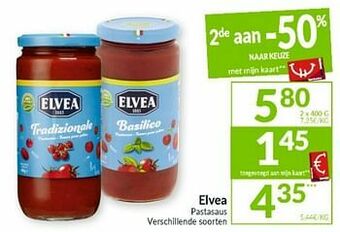Intermarché Elvea pastasaus aanbieding