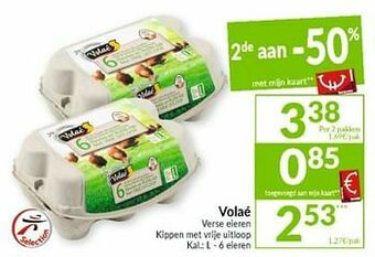 Intermarché Volaé verse eieren kippen met vrije uitloop aanbieding