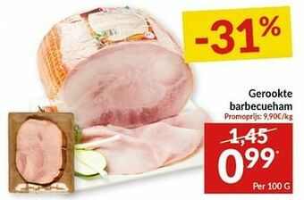 Intermarché Gerookte barbecueham aanbieding