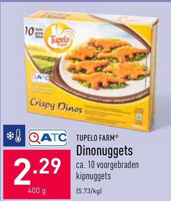 ALDI Tupelo farm Dinonuggets 400g aanbieding