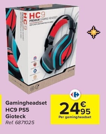 Carrefour Gamingheadset hc9 ps5 gioteck aanbieding