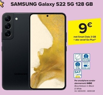 Carrefour Samsung galaxy s22 5g 128 gb aanbieding