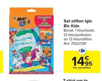 Carrefour Set stiften iglo bic kids aanbieding