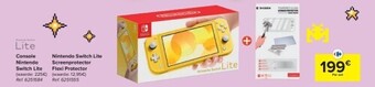 Carrefour Console nintendo switch lite + nintendo switch lite screenprotector flexi protector aanbieding