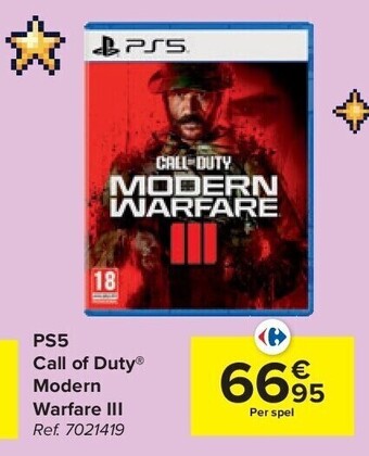 Carrefour Ps5 call of duty modern warfare iii aanbieding