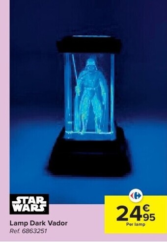 Carrefour Lamp dark vador aanbieding