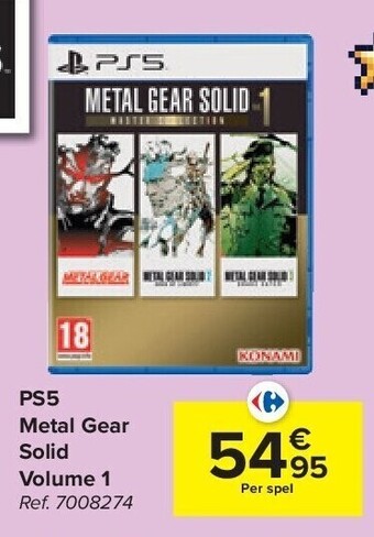 Carrefour Ps5 metal gear solid volume 1 aanbieding
