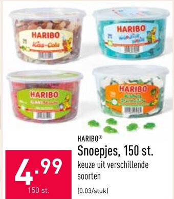 ALDI Haribo Snoepjes, 150 st. aanbieding