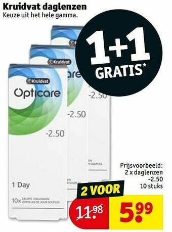 Kruidvat Kruidvat daglenzen aanbieding