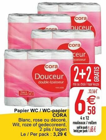 Cora Papier wc - wc-papier cora aanbieding