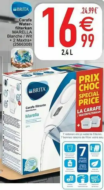 Cora Carafe waterfilterkan marella aanbieding