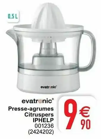 Cora Evatronic presse-agrumes citruspers iphelp aanbieding