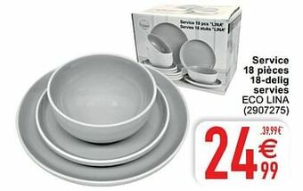 Service 18 pièces 18-delig servies eco lina