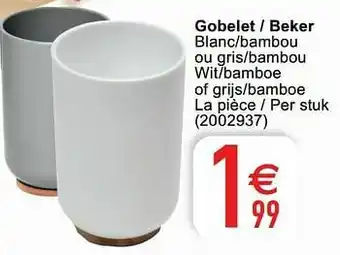 Gobelet - beker