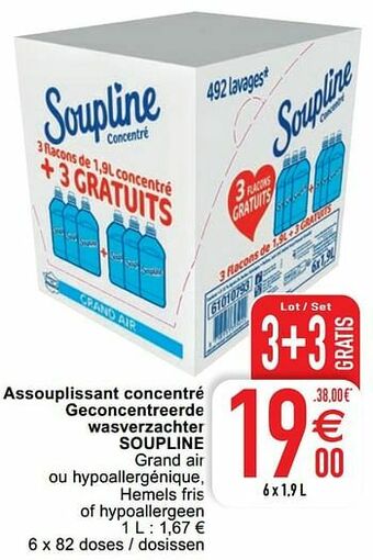 Cora Assouplissant concentré geconcentreerde wasverzachter soupline aanbieding