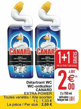 Cora Détartrant wc wc-ontkalker canard aanbieding