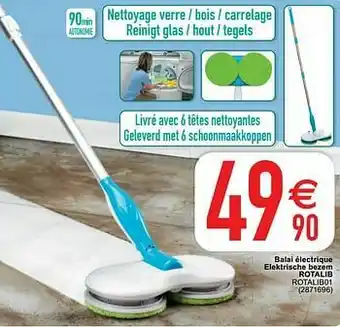 Cora Balai électrique elektrische bezem rotalib rotalib01 aanbieding