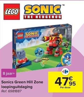 Carrefour Sonics Green Hill Zone loopinguitdaging aanbieding