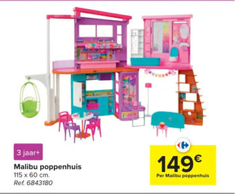Carrefour Malibu poppenhuis aanbieding