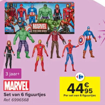 Carrefour Set van 6 figuurtjes aanbieding