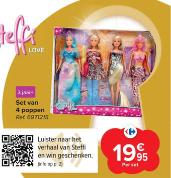Carrefour Set van 4 poppen aanbieding