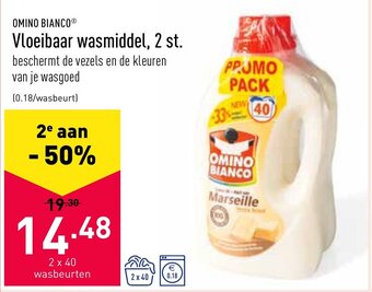 Omino bianco Vloeibaar wasmiddel, 2 st.