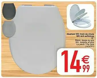 Cora Abattant wc frein de chute wc-bril softclose aanbieding