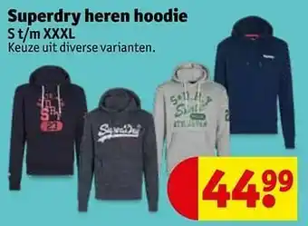 Kruidvat Superdry heren hoodie aanbieding