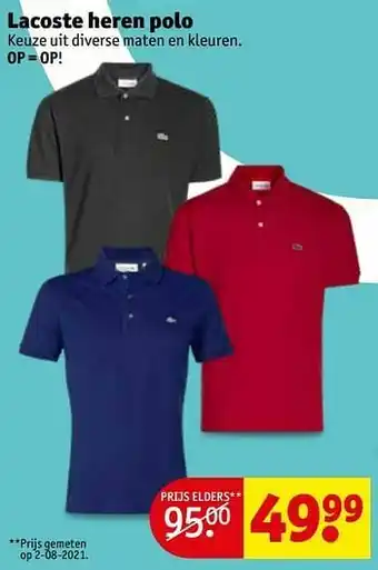 Lacoste heren polo