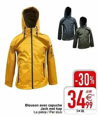Cora Blouson avec capuche jack met kap aanbieding