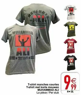Cora T-shirt manches courtes t-shirt met korte mouwen muhammad ali aanbieding